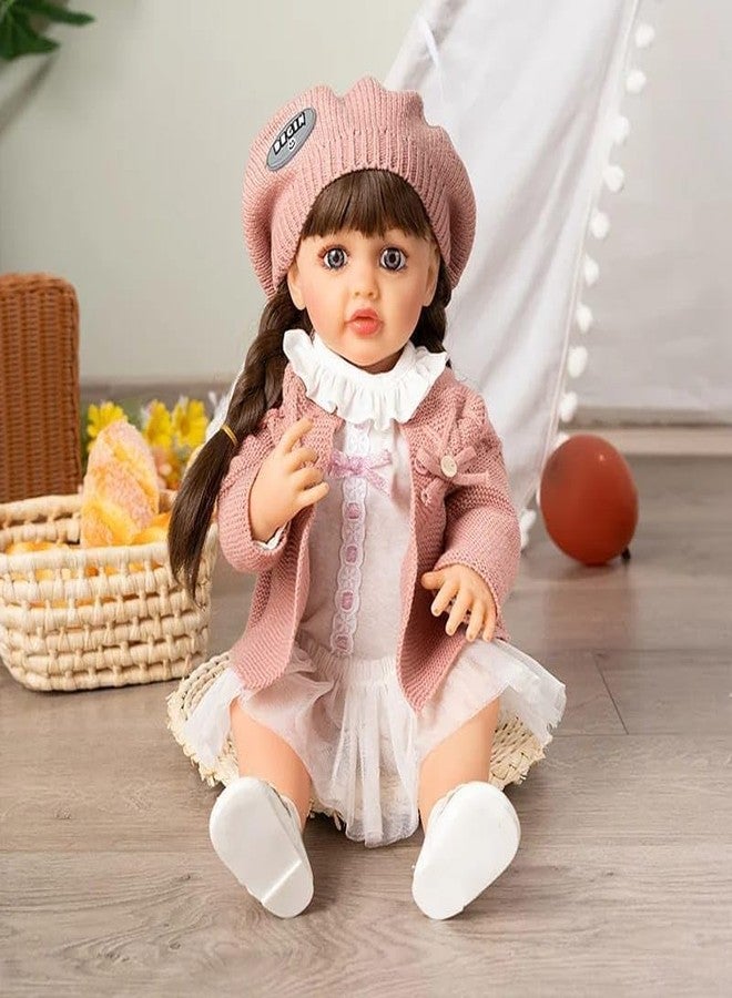 VIKINGS Reborn Baby Doll - with Diaper, Big Size for Girls (Multi Color) - Image 2